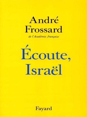 cover image of Ecoute Israël
